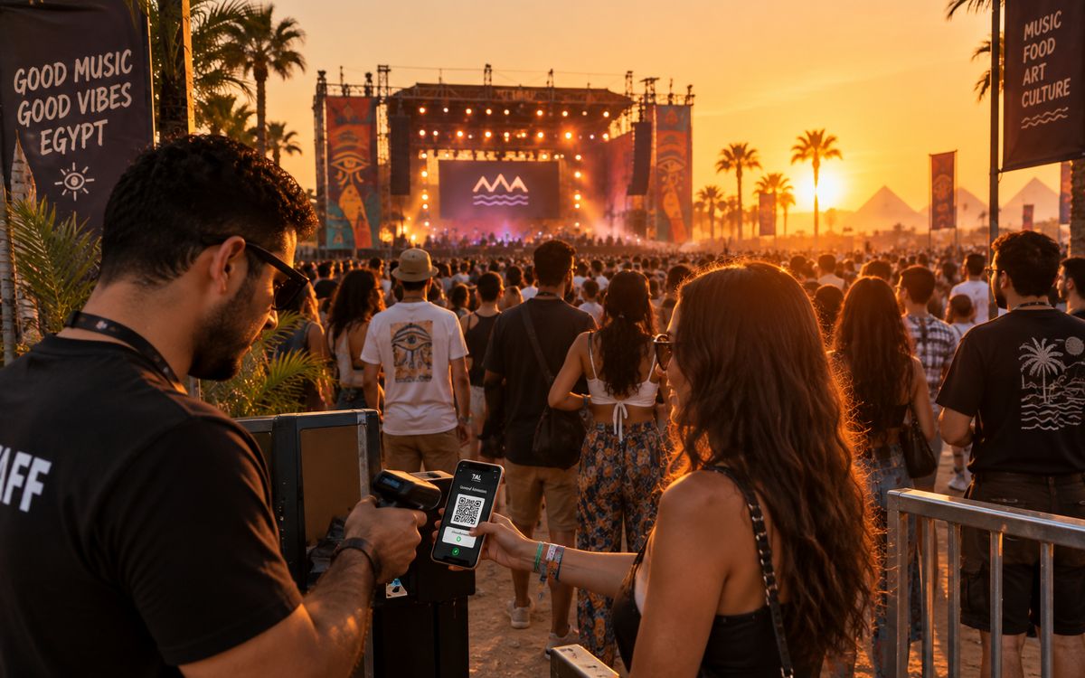 A festival crowd