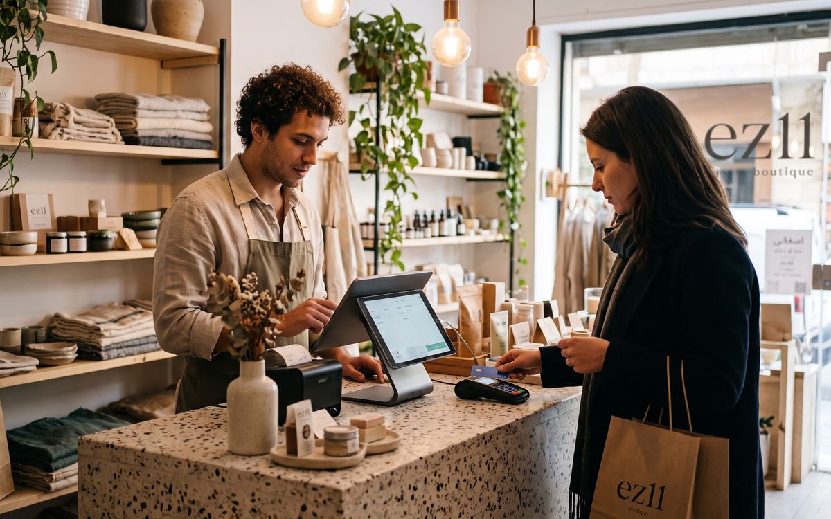 A shop counter